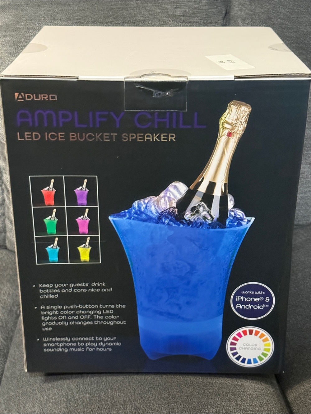 Amplify Chill LED Ice Bucket Speaker - Can change colors